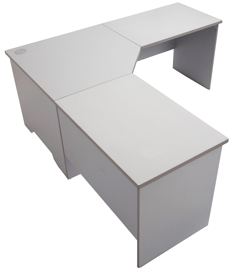 Express Grey Corner Desk Workstation Office Stock