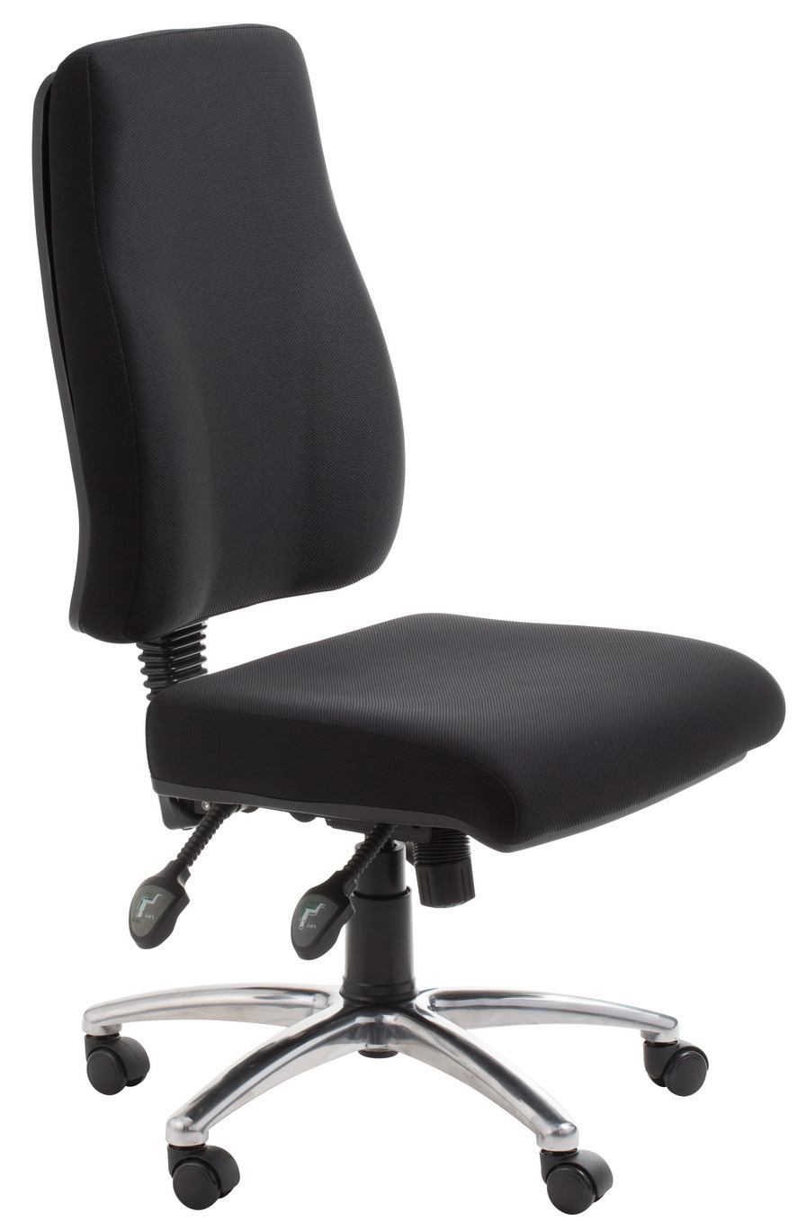 Perth High Back Black Ergonomic Office Chair Office Stock