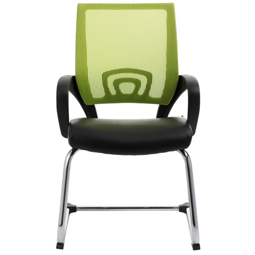 View Green Mesh Visitor Waiting Room Chair Office Stock