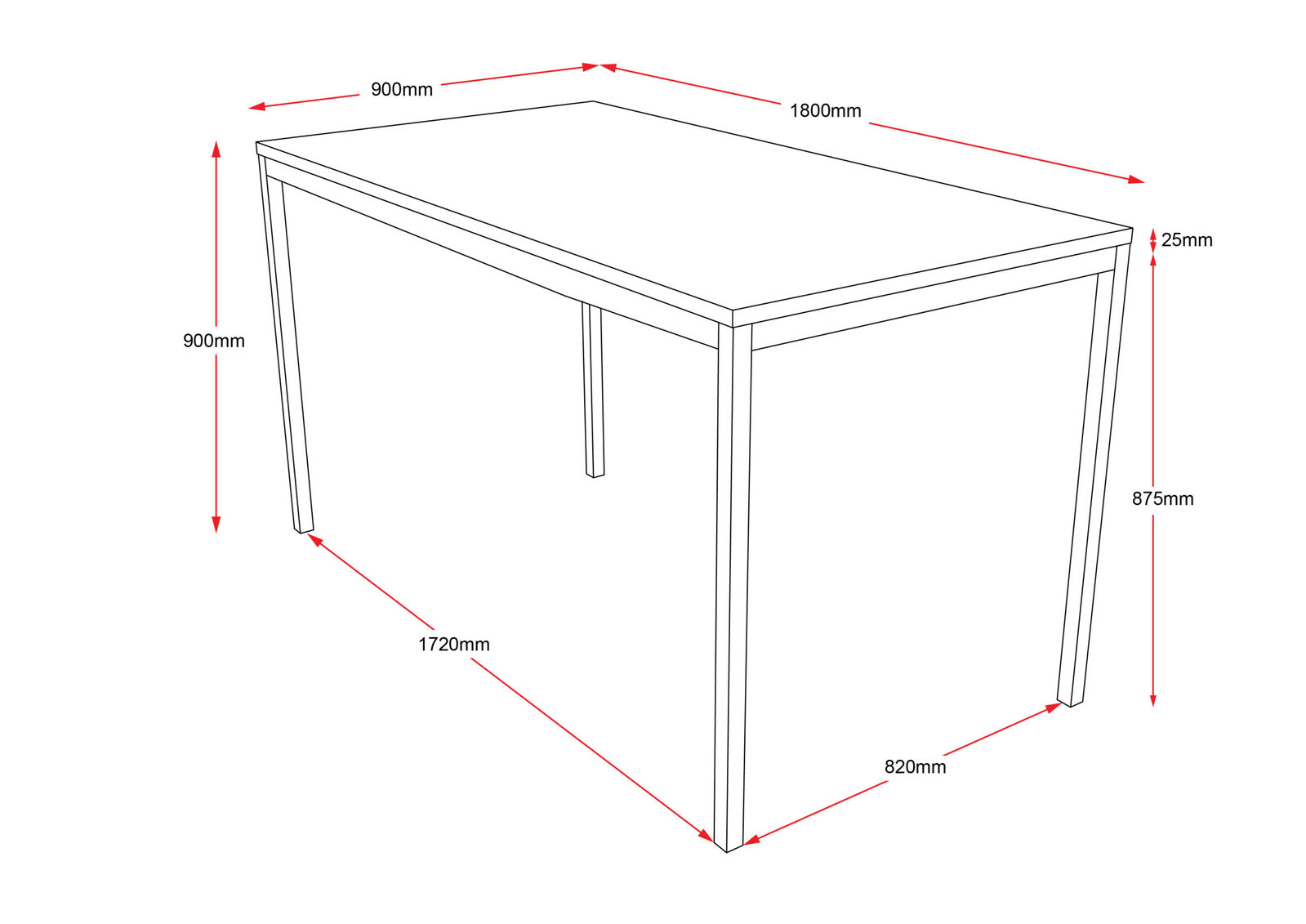 thumbnail 5 - Steel Frame Drafting Height Beech Office Table FurnX Rapidline