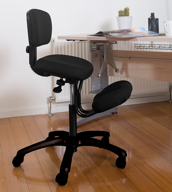 Qdos Kneeling Chair With Back Rest Ergonomic Posture Stretch