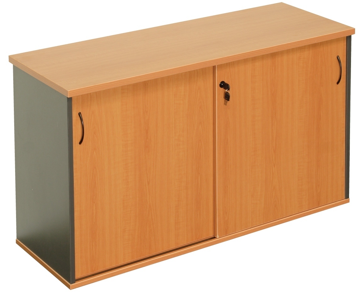 Express Sliding Door Storage Credenza