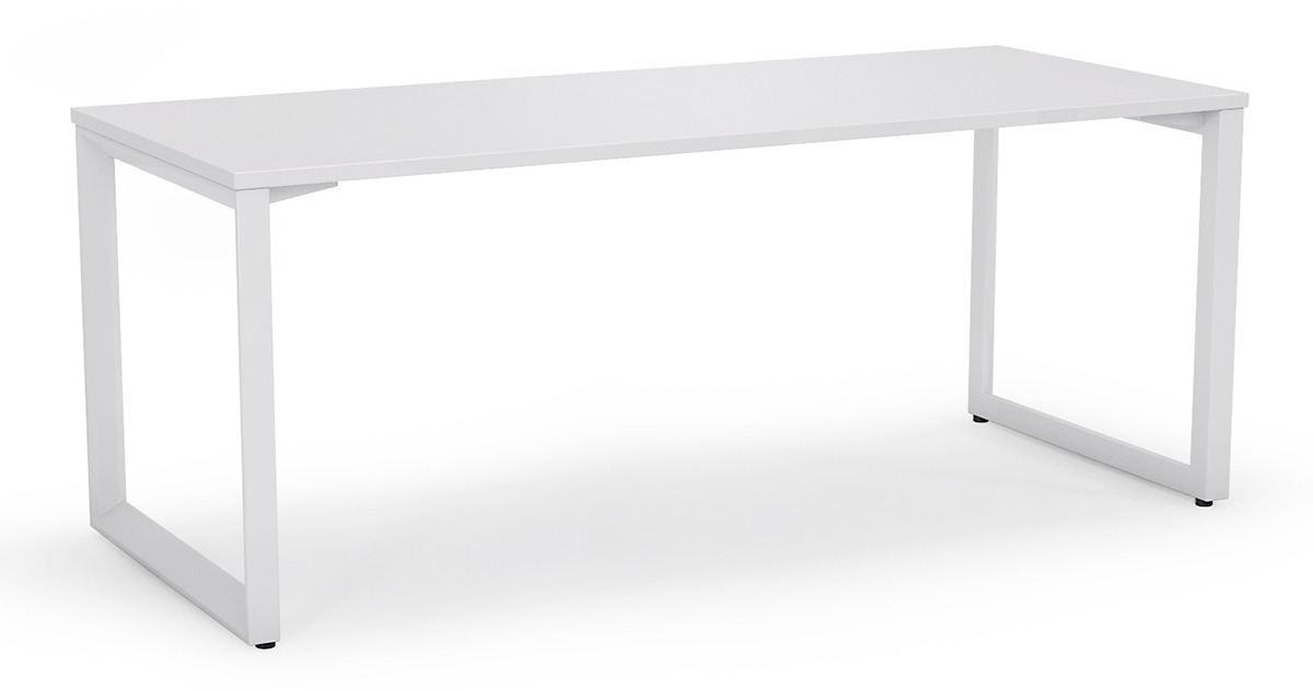 Anvil White Straight Home Office Desk