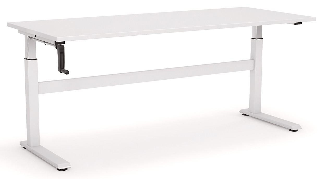 Axis Manual Height Adjustable Standing Desk Office Stock