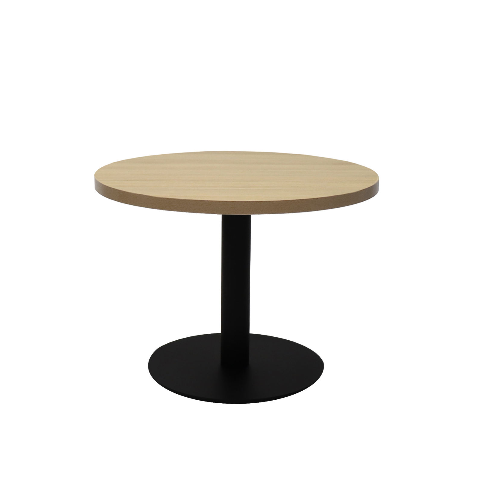 Round Coffee Table with flat Disc Base