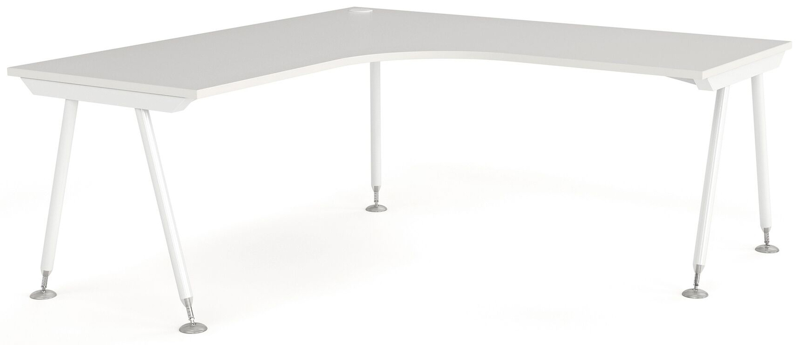 Cosmic White Corner Home Office Desk Office Stock