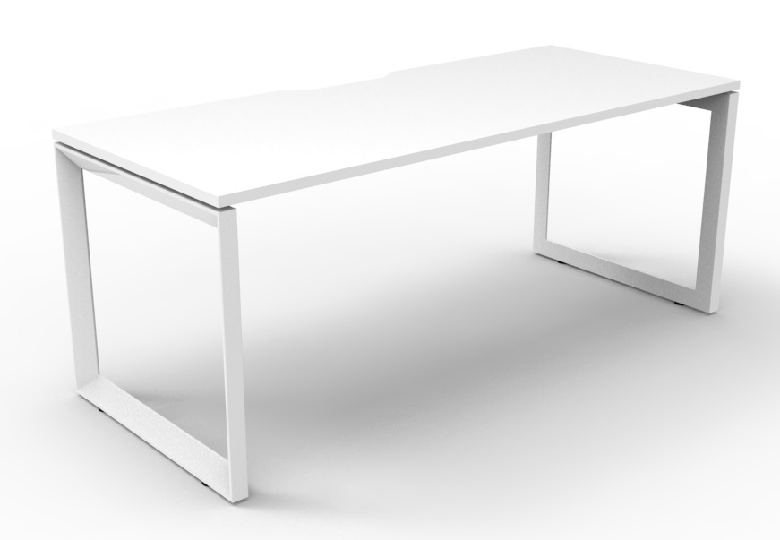 Single white desk deals