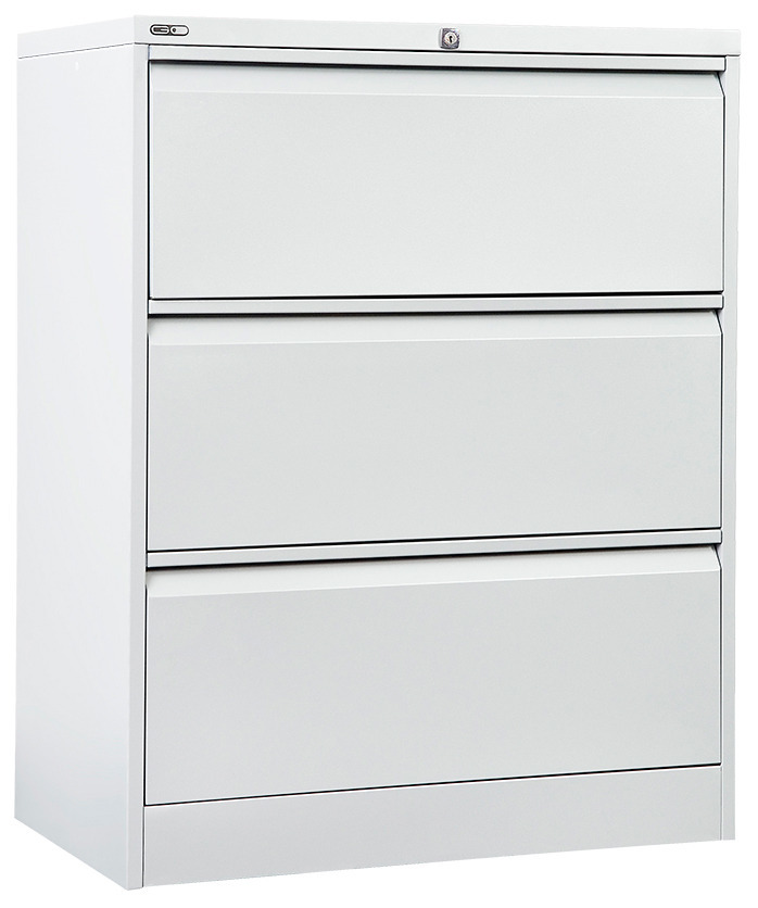 Go Steel Lateral Filing Cabinet 3 Drawer Office Stock