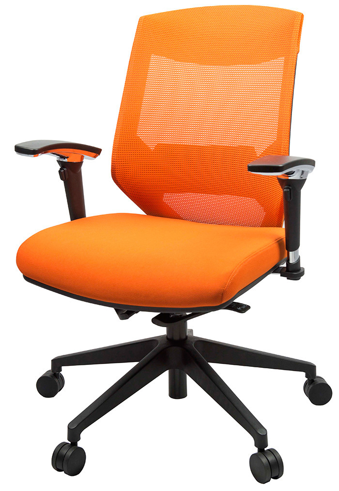 Vogue Orange Mesh Office Chair Office Stock