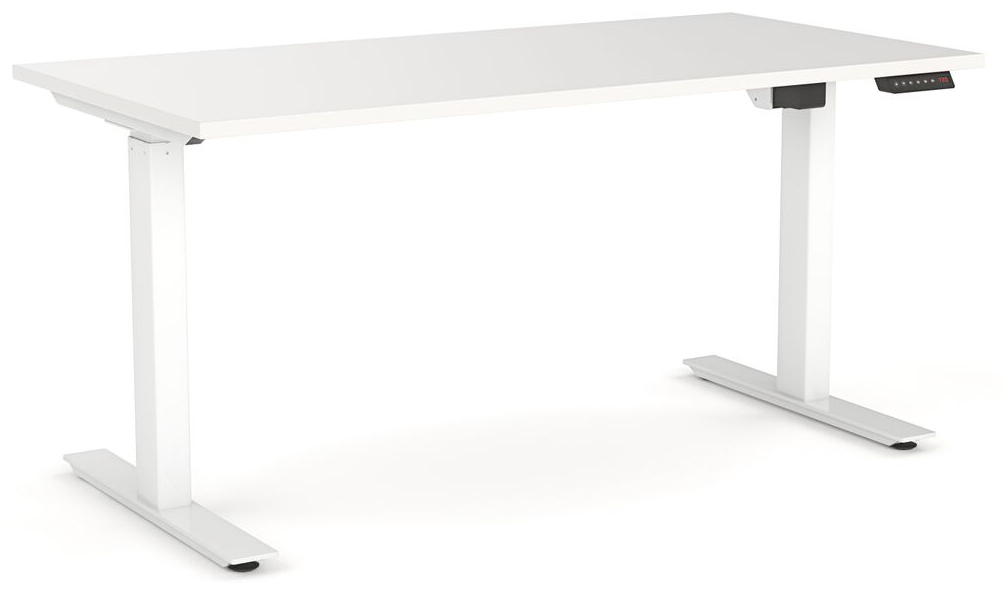 Agile Electric Height Adjustable Standing Desk White Frame