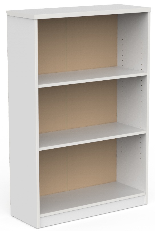 Ekosystem White Office Bookcase 1200mm High Storage Unit