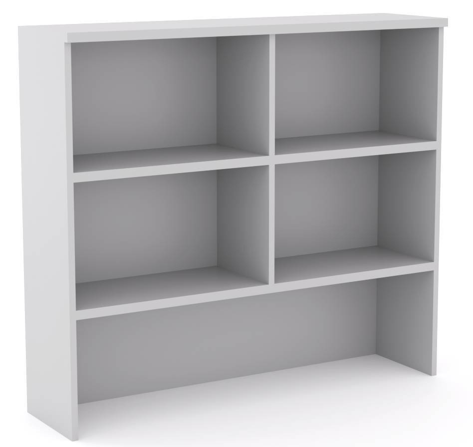 EkoSystem White Desk Storage Hutch Unit 1200mm wide Office Stock