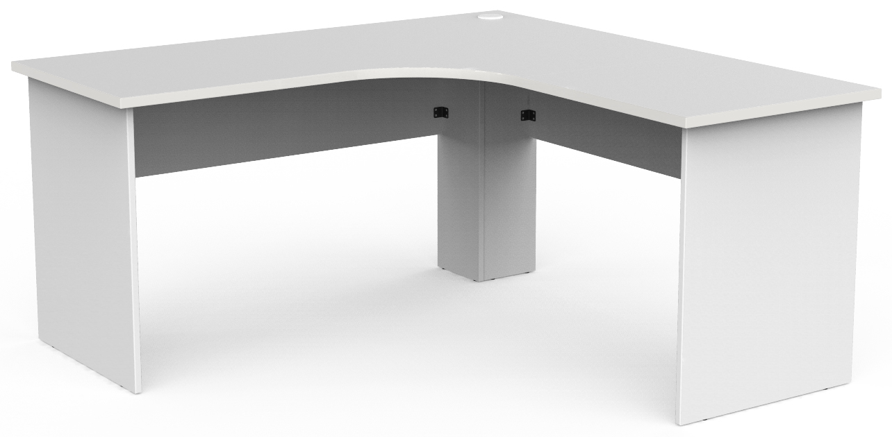 Ekosystem White Corner Workstation Office Desk Office Stock