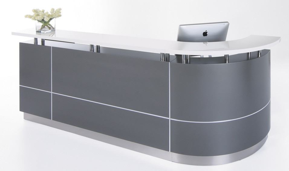 Executive Reception Desk Counter Office Salon Receptionist | Office Stock