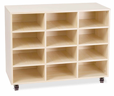 Oak Mobile Storage White Oak Trolley
