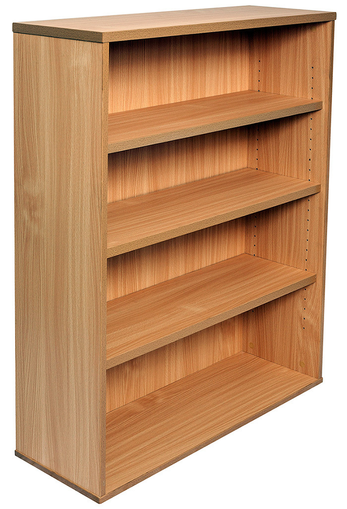 Express Small Beech Office Bookcase, Small Bookcase Storage