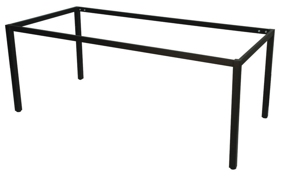 Black Powdercoat Steel Table Frame