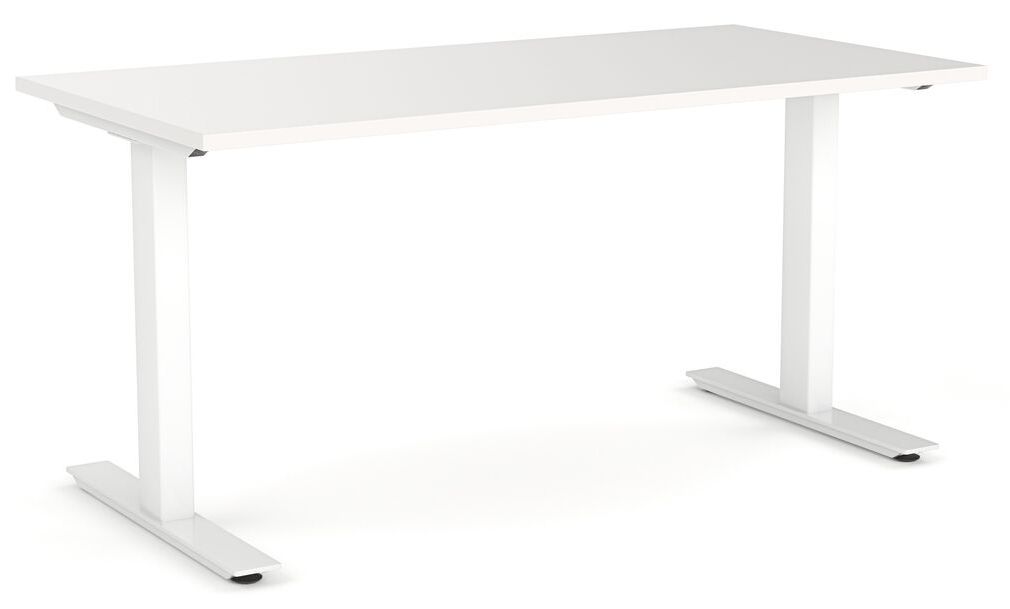 Agile Straight Office Desk White Frame