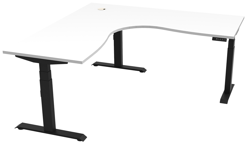 Boost+ Dual Motor Corner Electric Sit Stand Desk