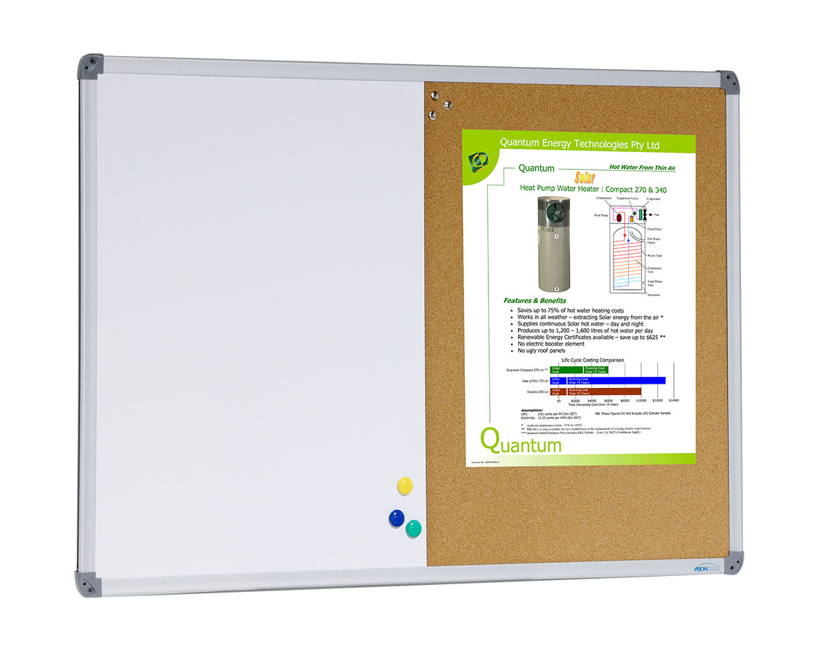 Combi Whiteboard and Corkboard