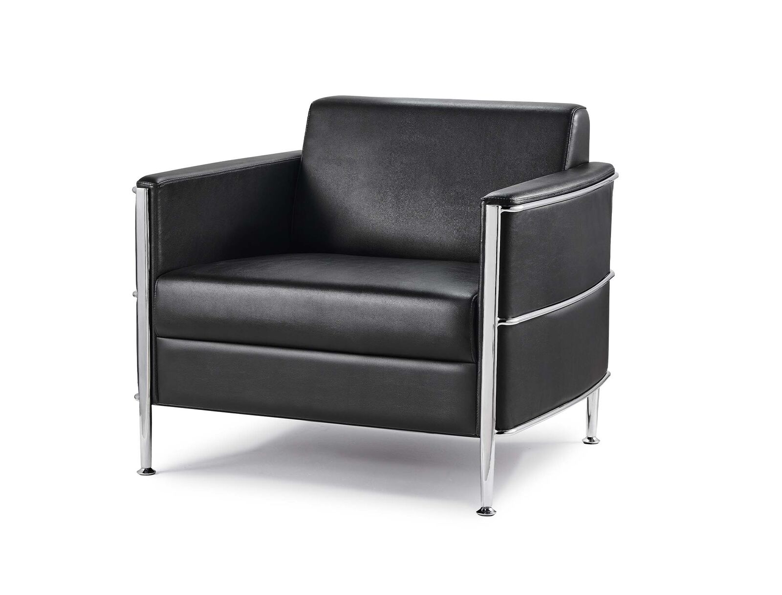 Eclipse 1 Seater Lounge - Black PU