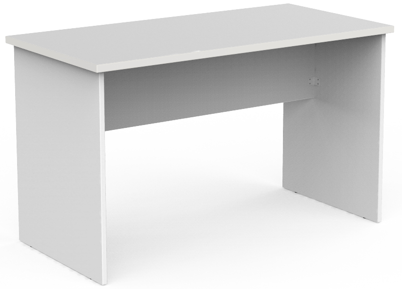 White on sale straight desk