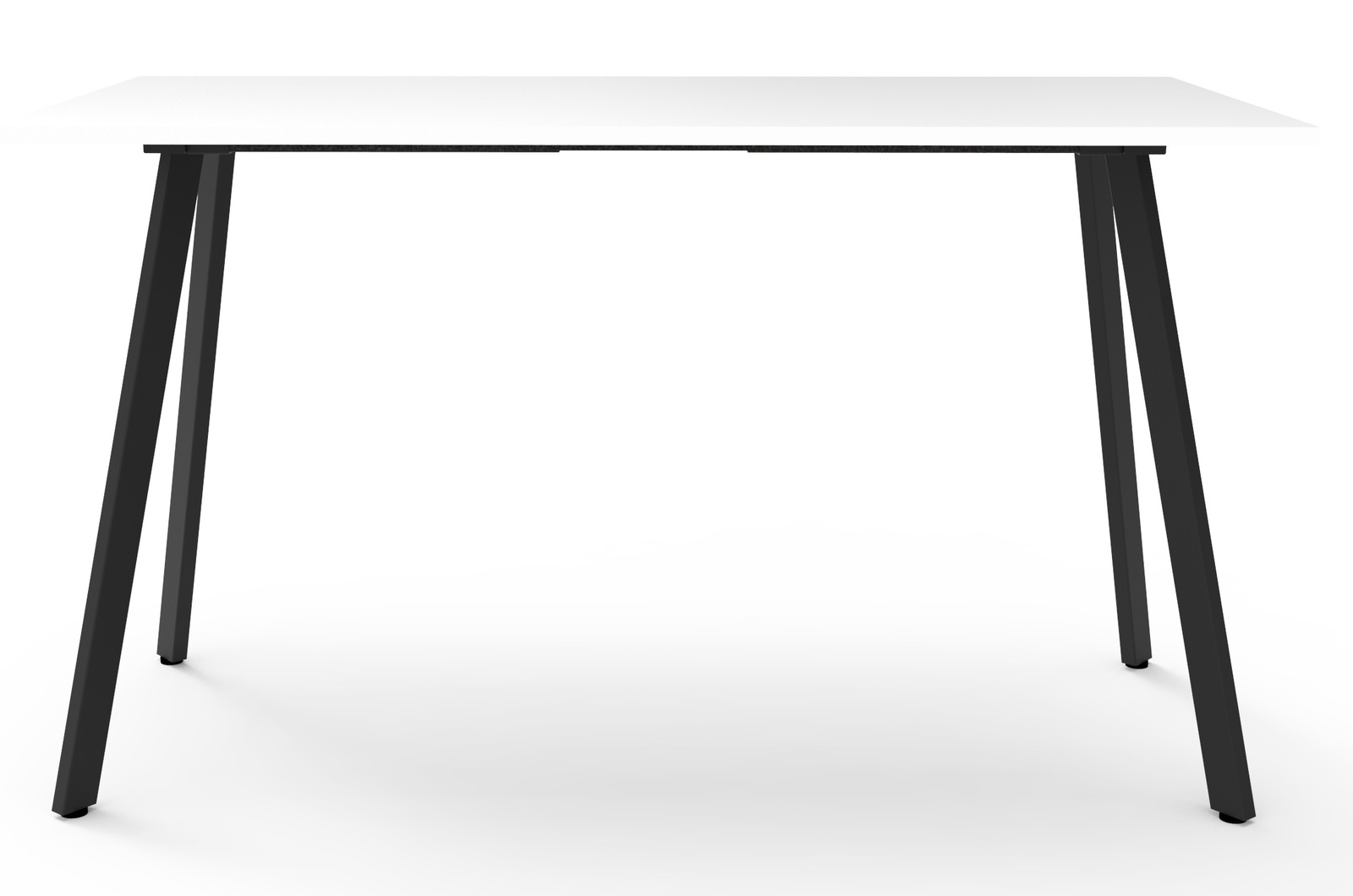 Eternity High Bar Table Black Legs White Top