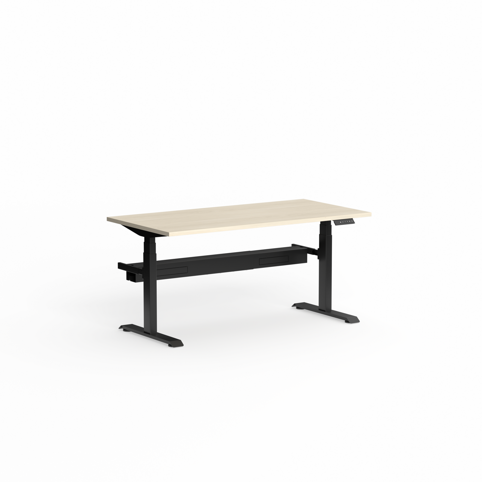 Klass Single Sided Sit Stand Desk Black Frame