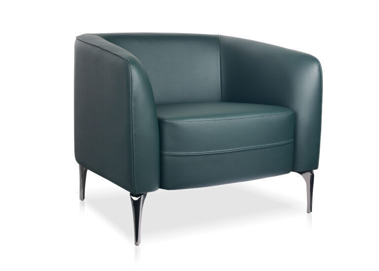 Liso 1 Seater Lounge - Forest Green PU