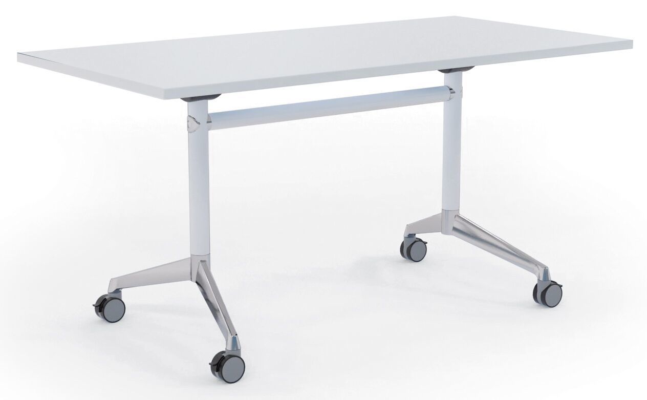 Modulus Flip Top Mobile Table White Frame