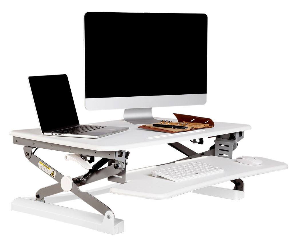 Rapid Riser White Height Adjustable Sit Stand Desk