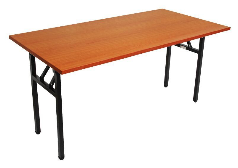 Rapid Steel Frame Folding Table Cherry