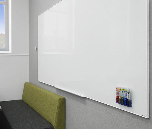 LX8 Slim Edge Porcelain Office Magnetic Whiteboard
