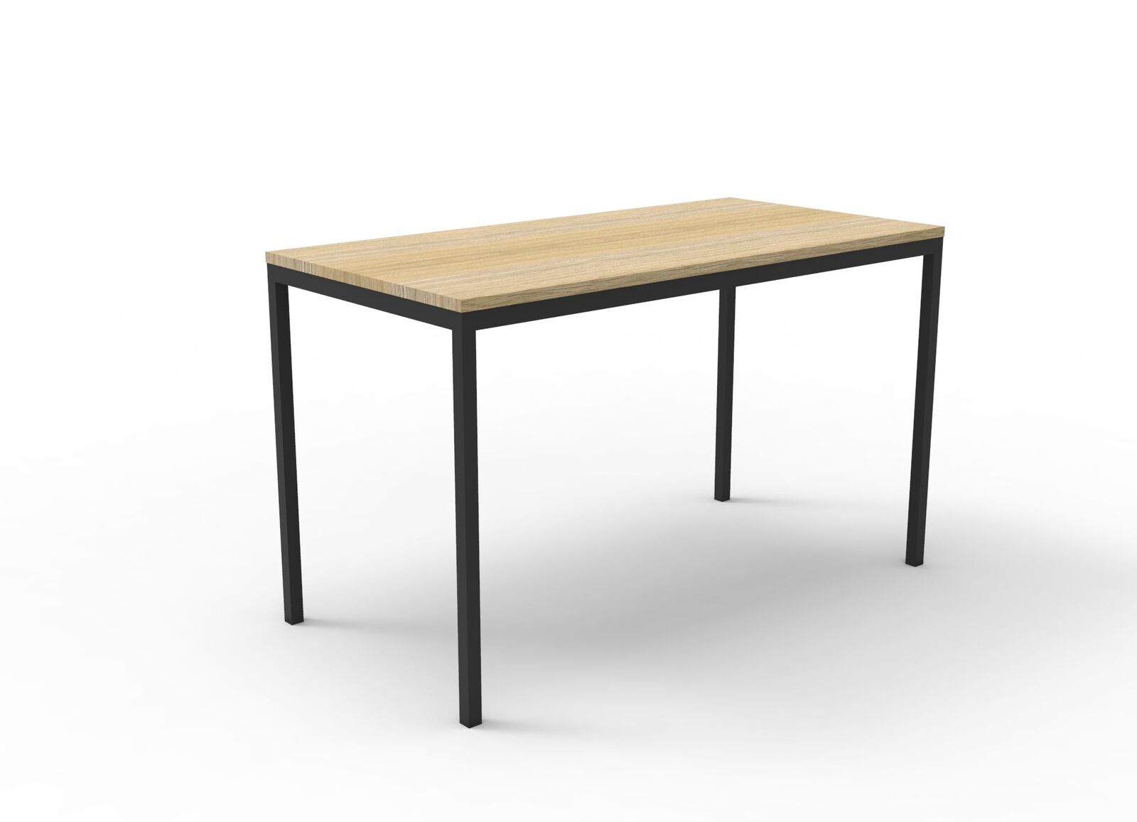 Steel Frame Drafting Height New Oak Office Table