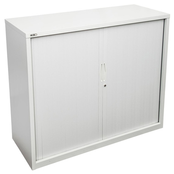 Go White Small Tambour Door Cupboard
