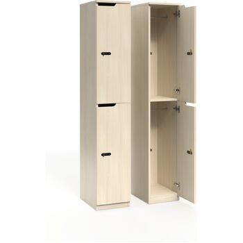 Knox 2 Door Storage Locker – Secure Storage Solution - Nordic Maple