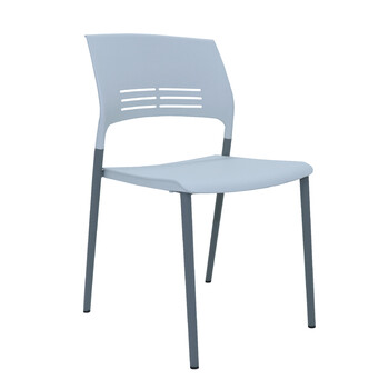 Aloha White Elastic Polypropylene Breakout & Meeting Chair