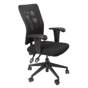 Connect Medium Back Mesh Office Chair - Black