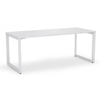 Anvil Straight Desk - White Frame - 1200 x 750