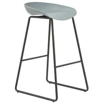 Aries Grey Metal Bar Stool