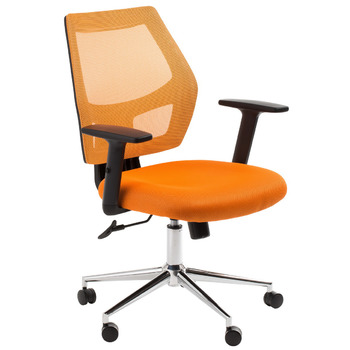 Metro Orange Mesh Back Computer Chair