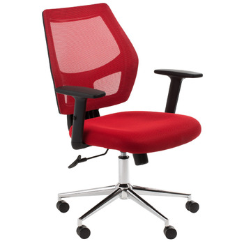 Metro Red Mesh Back Computer Chair