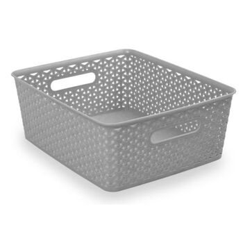 Knotted Storage Baskets - Grey