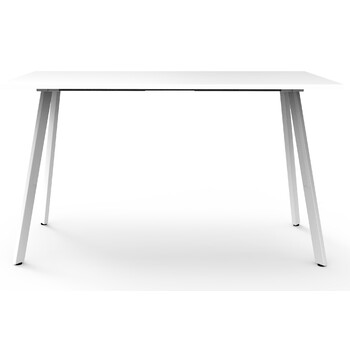 Eternity High Bar Table White Legs White Top [Size: 1800mm x 750mm]