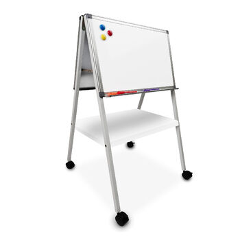 BETA Porcelain Mini Mobile Double-Sided Whiteboard