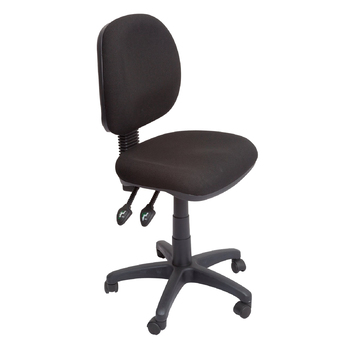 Comfort Medium Back 3 Lever Office Chair - Black