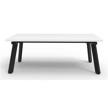 1200X600 Eternity Coffee Table - Natural White/Black