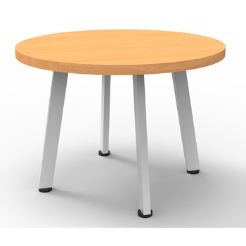 600MM DIA Eternity Coffee Table - Beech/White Satin