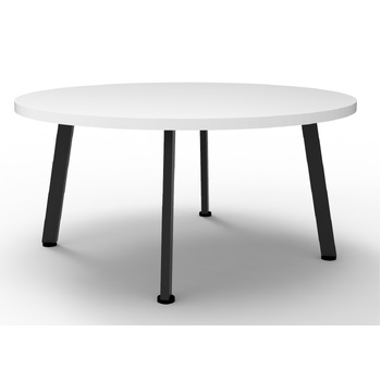 900MM DIA Eternity Coffee Table - Natural/White Black