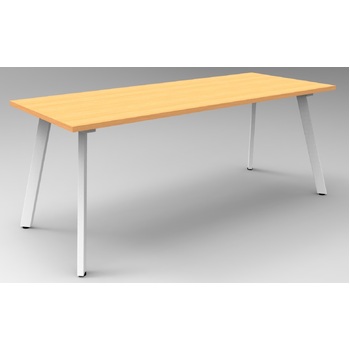 Eternity Meeting Table 1800mm x 900mm [Frame: White]